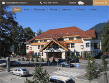 Tablet Screenshot of hotel-prosper.cz